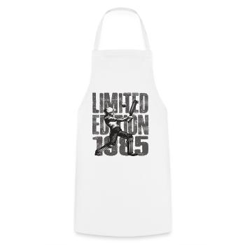 Limited Edition 1985 Limited Edition Cricket - Cooking Apron - white - Front - AI Model Male 185 dark (185cm)