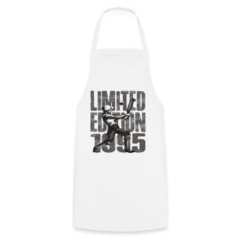 Limited Edition 1995 Limited Edition Cricket - Cooking Apron - white - Front - AI Model Male 185 dark (185cm)