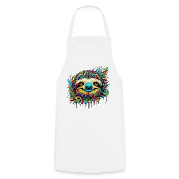 Paresse - Tablier de cuisine - blanc - Devant - AI Model Male 185 dark (185cm)