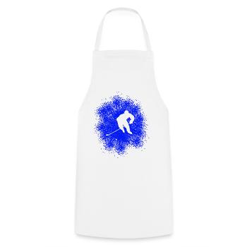 Hockey – Players on the - Cooking Apron - white - Front - AI Model Male 185 dark (185cm)