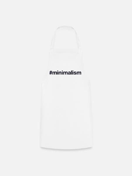 MINIMALISM Minimalismus - Kochschürze - Weiß