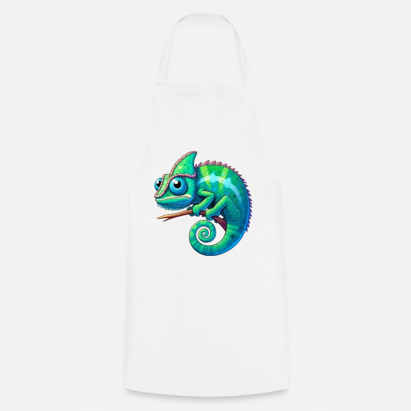 Chameleon - Cooking Apron - white