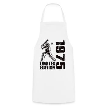 Édition limitée 1975 Édition limitée Cricket - Tablier de cuisine - blanc - Devant - AI Model Male 185 dark (185cm)