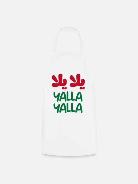 Yalla yalla - Kochschürze - Weiß