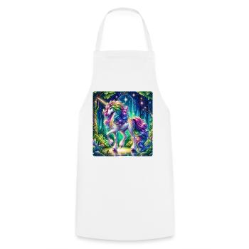 Fantasy Unicorn Horse Fans Unicorn Lovers - Cooking Apron - white - Front - AI Model Male 185 dark (185cm)