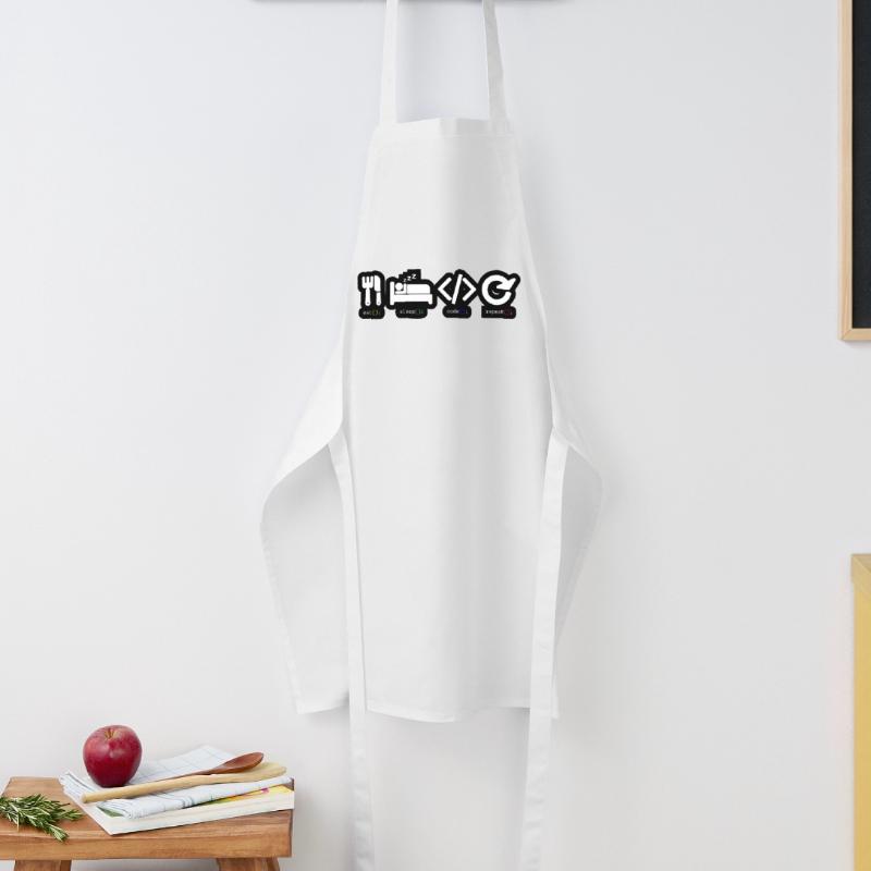 Code Sleep Repeat Developer Life Tablier de cuisine