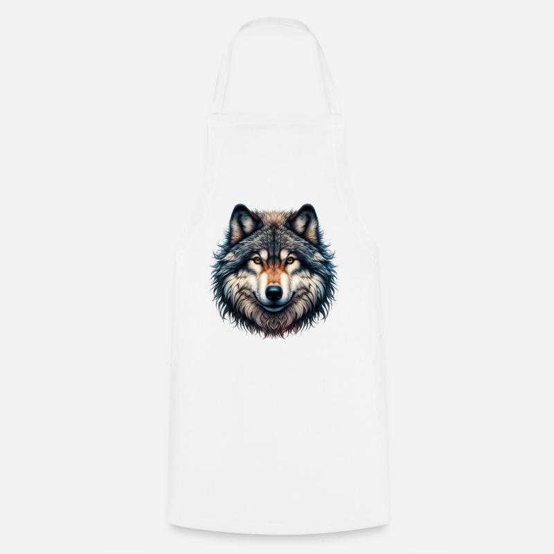 Wolf - Kochschürze - Weiß