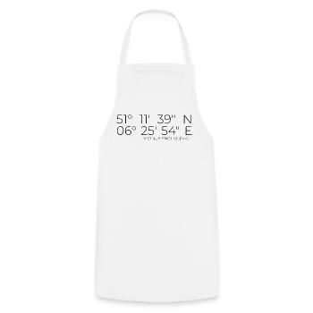 coordinates Mönchengladbach - Cooking Apron - white - Front - AI Model Male 185 dark (185cm)