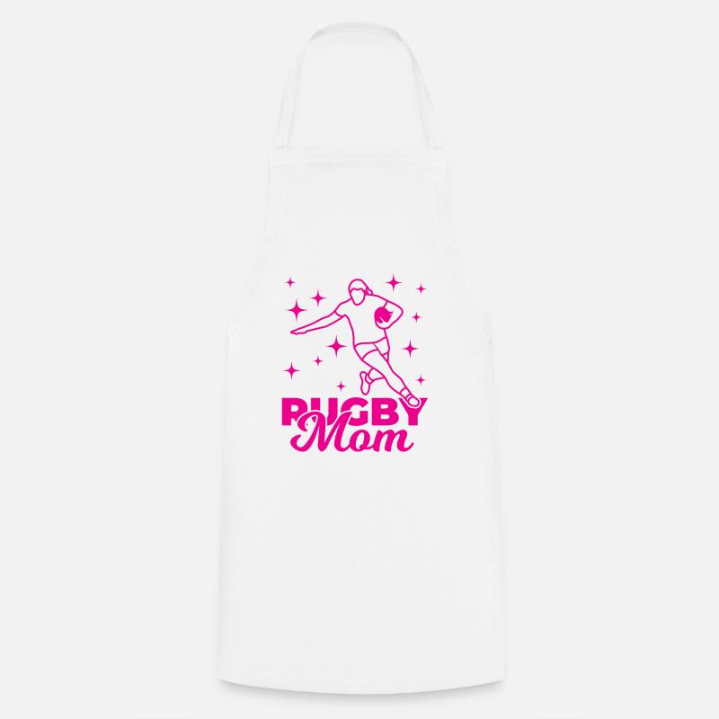 Funny Rugby Mom - Cooking Apron - white