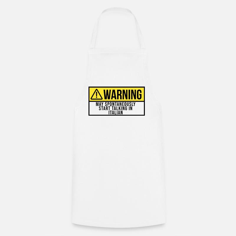 Italian - Cooking Apron - white
