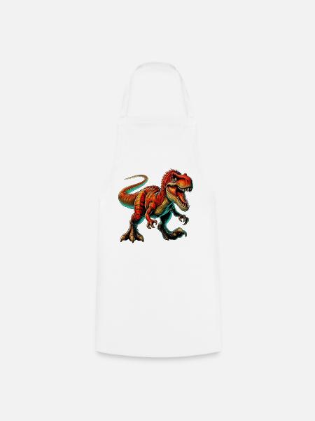 Dinosaurier - Kochschürze - Weiß