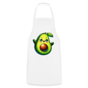 Avocat - Tablier de cuisine - blanc - Devant - AI Model Male 185 dark (185cm)