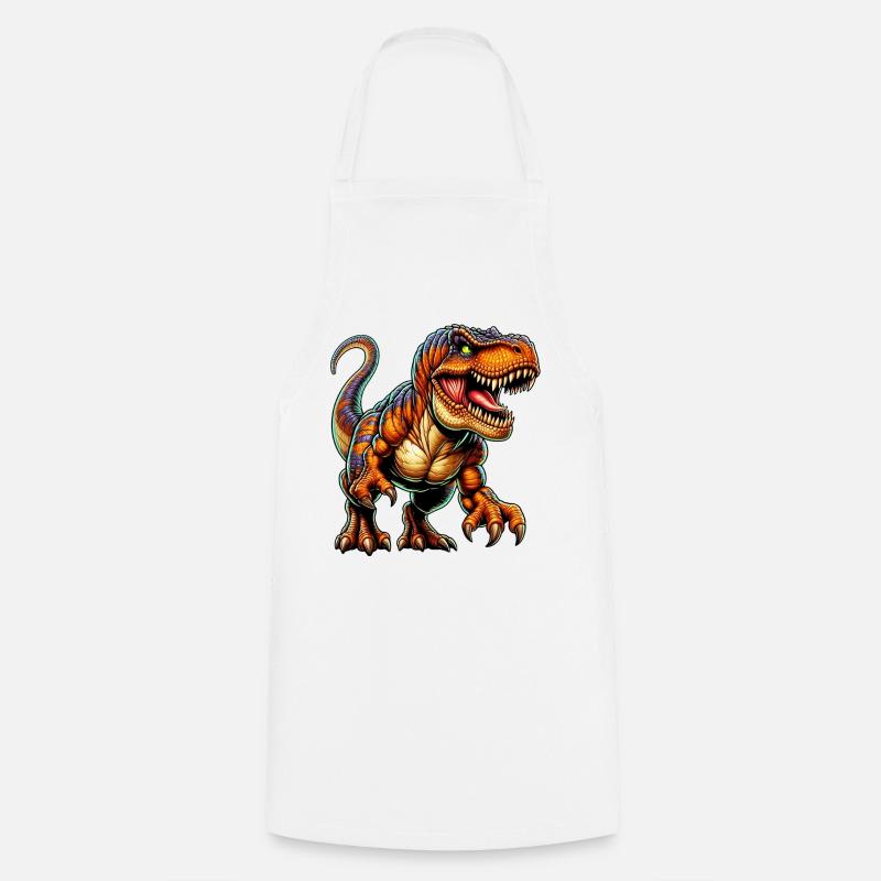Dinosaurier - Kochschürze - Weiß