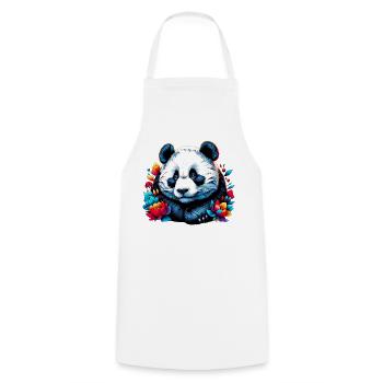 Panda - Tablier de cuisine - blanc - Devant - AI Model Male 185 dark (185cm)