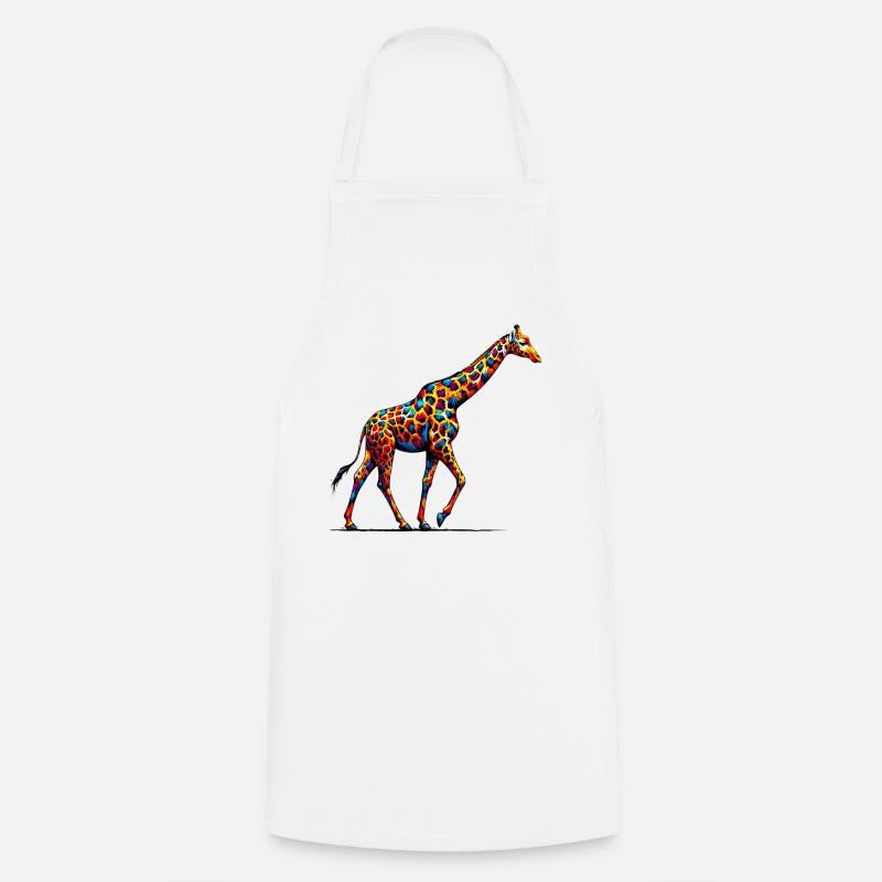 Giraffe - Kochschürze - Weiß