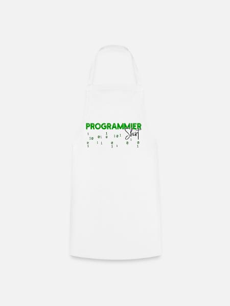 Programmierer Developer Code Statement Skripting - Kochschürze - Weiß