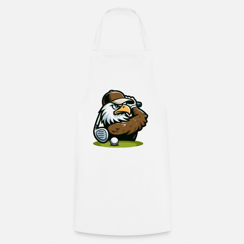 Eagle Ace: The Golf Pro - Cooking Apron - white
