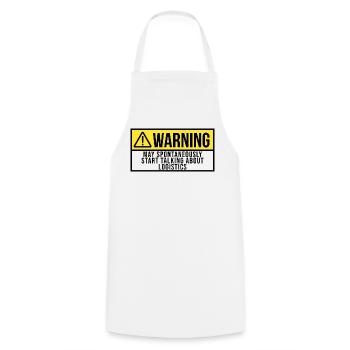 Logistics - Cooking Apron - white - Front - AI Model Male 185 dark (185cm)