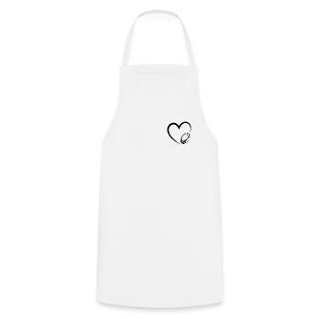 Ballon de rugby Rugby Heart - Tablier de cuisine - blanc - Devant - AI Model Male 185 dark (185cm)