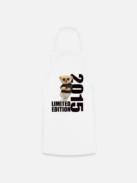 Limited Edition 2015 Bär Bären Geburtstag 2015 - Kochschürze - Weiß
