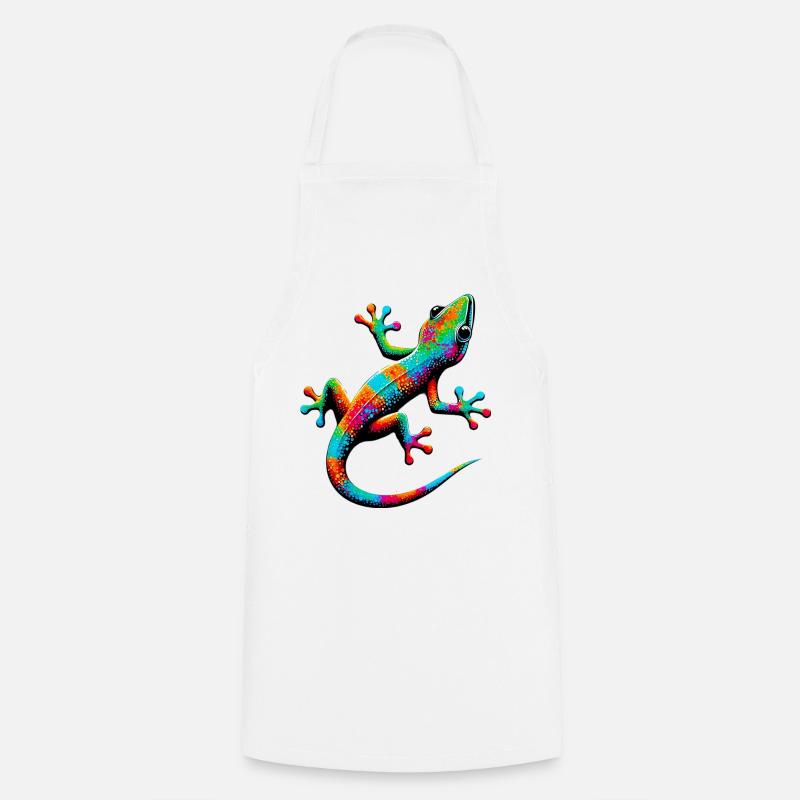 Gecko - Kochschürze - Weiß