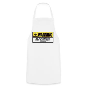 ukulélé - Tablier de cuisine - blanc - Devant - AI Model Male 185 dark (185cm)
