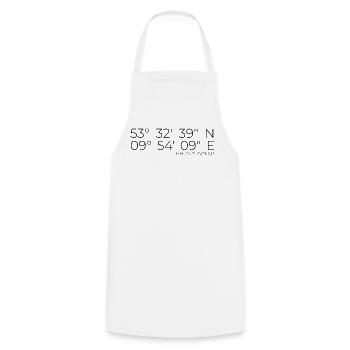 Coordonnées Övelgönne Hamburg - Tablier de cuisine - blanc - Devant - AI Model Male 185 dark (185cm)