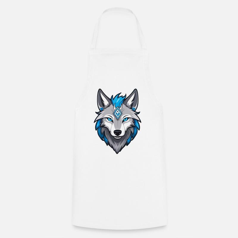 Wolf Runes Vikings - Cooking Apron - white