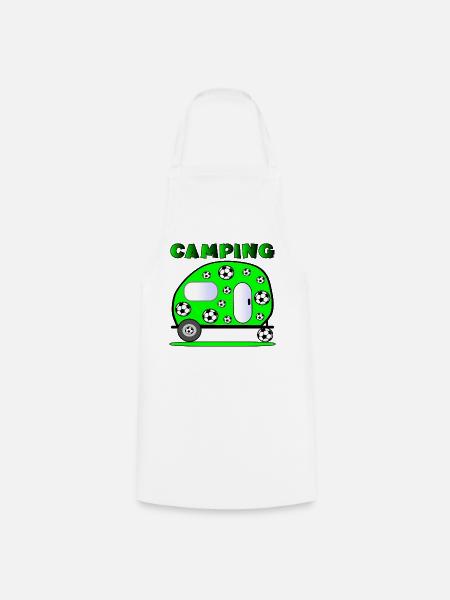 CAMPING-FUSSBALL - Kochschürze - Weiß