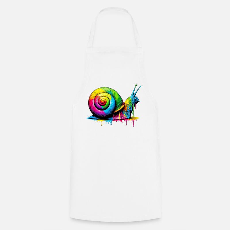 Escargot - Tablier de cuisine - blanc