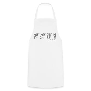 Coordinates Wettstetten - Cooking Apron - white - Front - AI Model Male 185 dark (185cm)