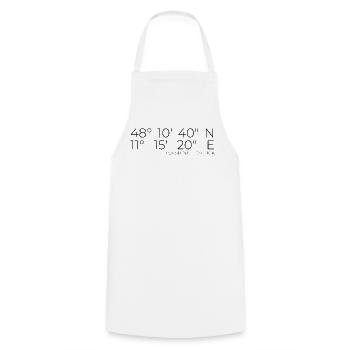 Coordinates Fürstenfeldbruck - Cooking Apron - white - Front - AI Model Male 185 dark (185cm)