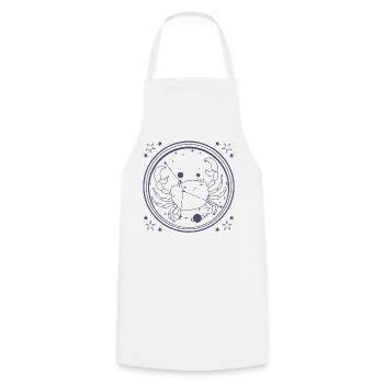 Observation des étoiles - Tablier de cuisine - blanc - Devant - AI Model Male 185 dark (185cm)