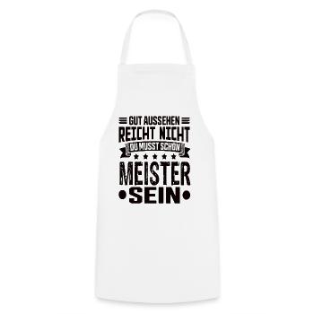 Master - Cooking Apron - white - Front - AI Model Male 185 dark (185cm)