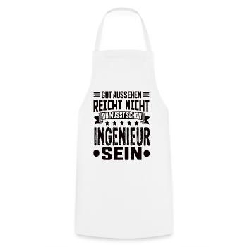 Engineer - Cooking Apron - white - Front - AI Model Male 185 dark (185cm)