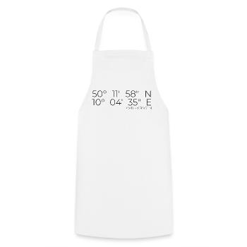 Coordinates Bad Kissingen - Cooking Apron - white - Front - AI Model Male 185 dark (185cm)