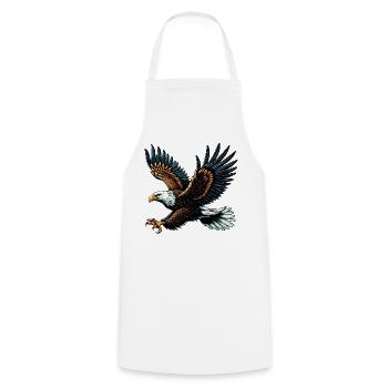 Eagle - Cooking Apron - white - Front - AI Model Male 185 dark (185cm)