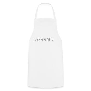 Germany - Cooking Apron - white - Front - AI Model Male 185 dark (185cm)