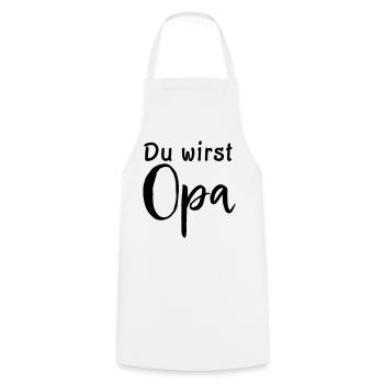 Du wirst Opa - Kochschürze - Weiß - Vorne - AI Model Male 185 dark (185cm)