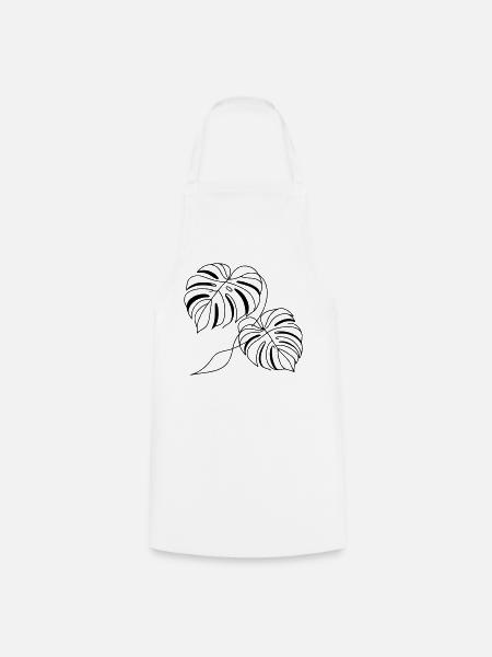 Monstera - Cooking Apron - white