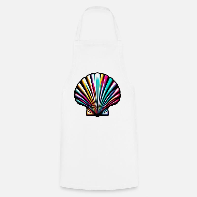 Coquille Saint-Jacques - Tablier de cuisine - blanc