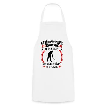 Building cleaners not disorganized window cleaners - Cooking Apron - white - Front - AI Model Male 185 dark (185cm)