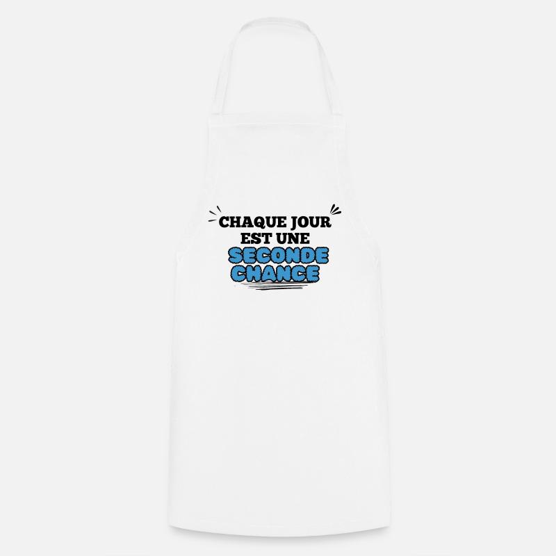 Surtitre Esperance Seconde Chance - Tablier de cuisine - blanc