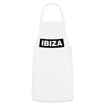 IBIZA Chapter Element 1C (JGA MC-Rocker-Style) - Cooking Apron - white - Front - AI Model Male 185 dark (185cm)