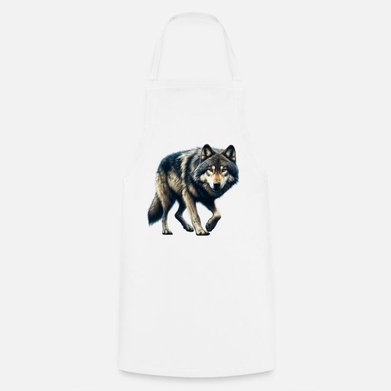 Wolf - Kochschürze - Weiß