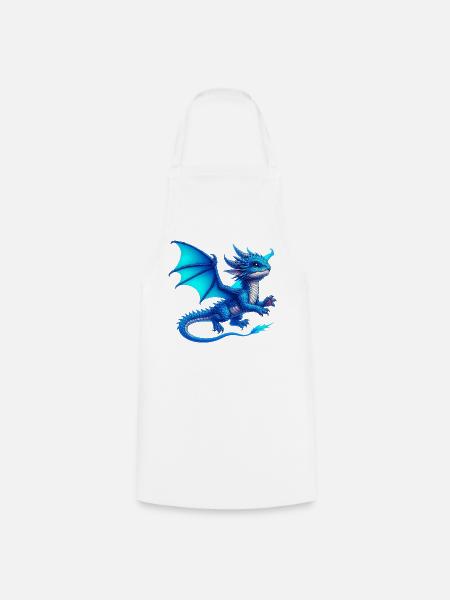 Drache - Kochschürze - Weiß