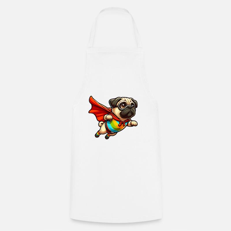 Carlin super-héros - Tablier de cuisine - blanc
