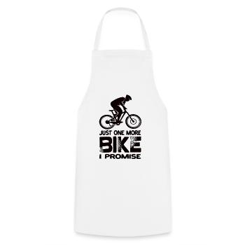 Just One More Bike I Promise Downhill Mountainbike - Cooking Apron - white - Front - AI Model Male 185 dark (185cm)