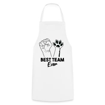 Best Team Ever - Kochschürze - Weiß - Vorne - AI Model Male 185 dark (185cm)
