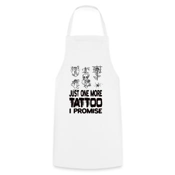 Juste un tatouage de plus, je promets des tatouages tatouage - Tablier de cuisine - blanc - Devant - AI Model Male 185 dark (185cm)